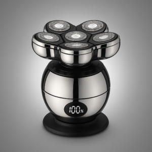 VUKO RQ8870 Men’s Electric Head & Beard Shaver – 7 Floating Heads, LED Display, Fully Washable, Rechargeable Grooming Tool