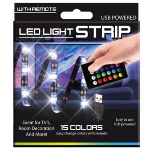 RGB LED 3’ Light Strip with Remote