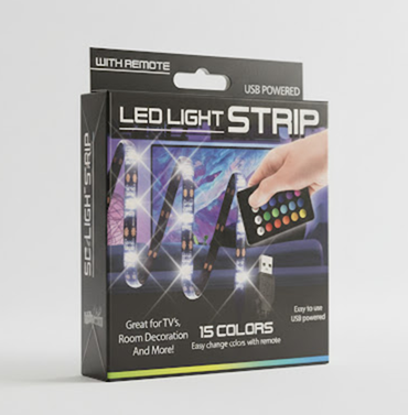 RGB LED 3’ Light Strip with Remote